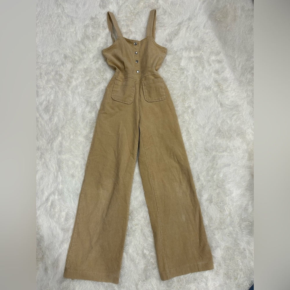 Tan Corduroy Jacket with Pocket
